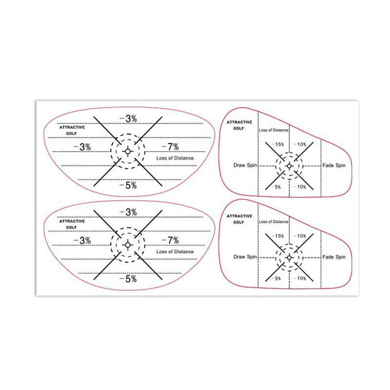 Golf Club Impact Tape - 10 sheets