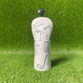 Golf Club Head Covers - White Pattern