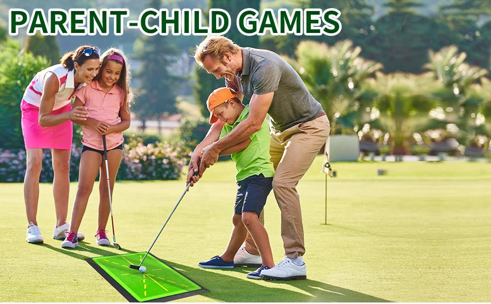 Golf Hitting Mat with Swing Trace