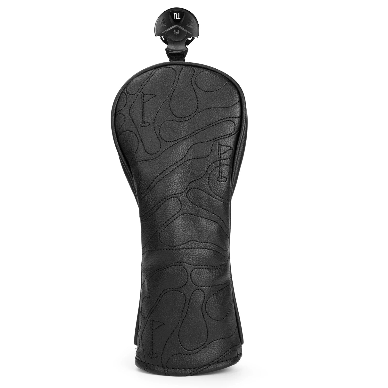 Golf Club Head Covers - Black Pattern