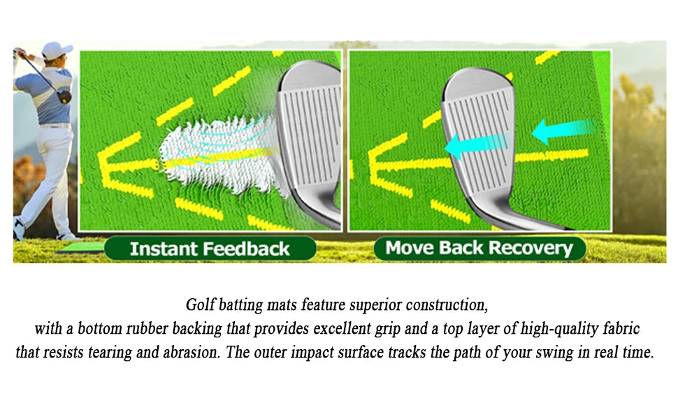 Golf Hitting Mat with Swing Trace