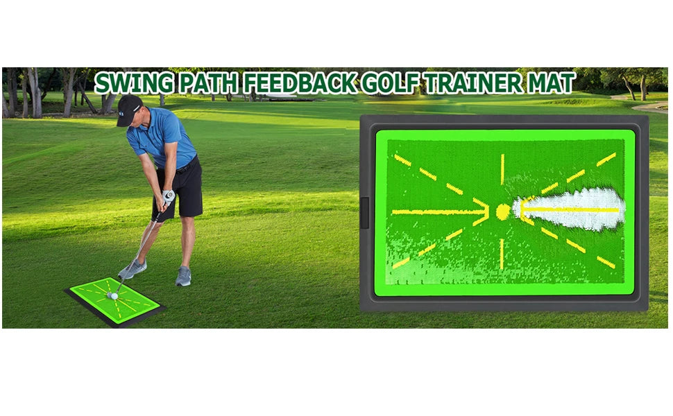 Golf Hitting Mat with Swing Trace