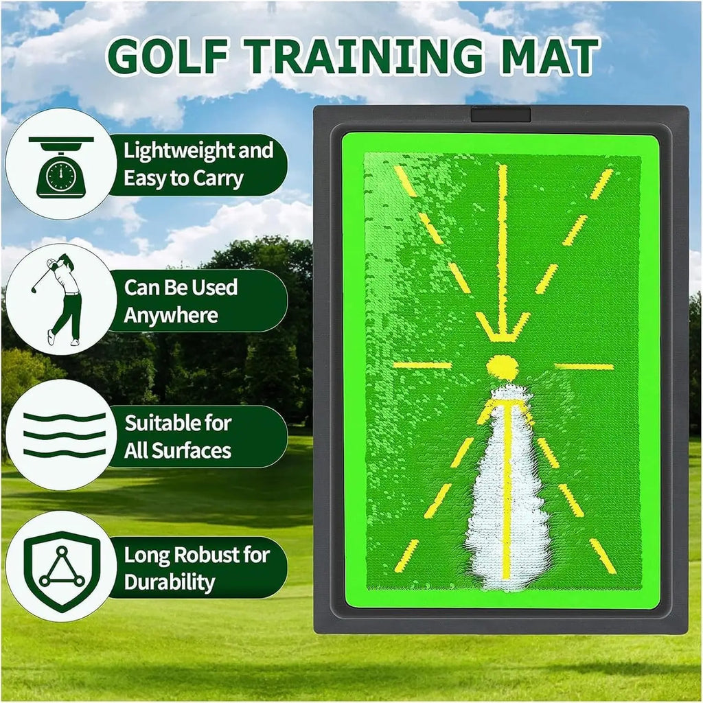 Golf Hitting Mat with Swing Trace
